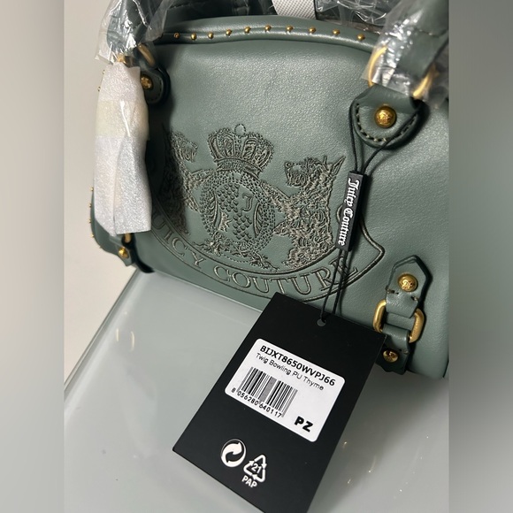 Juicy Couture UK Mini Green “Thyme” twig Scottie dog bowling bag - Picture 3 of 13
